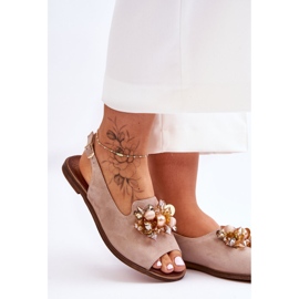 Platta mockasandaler Nicole 2805/042 Beige 2