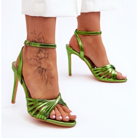 Gröna My Darling högklackade sandaler för kvinnor 2