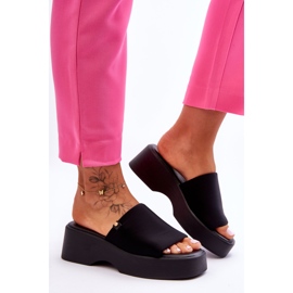 Platformtofflor dam Svart Carmela 2