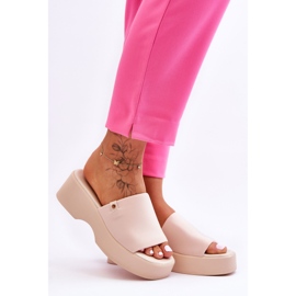 Platformtofflor dam Beige Carmela 1