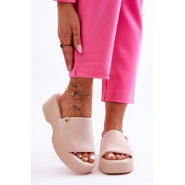 Platformtofflor dam Beige Carmela 2