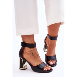 PS1 Eleganta högklackade sandaler Svart Sorel 1