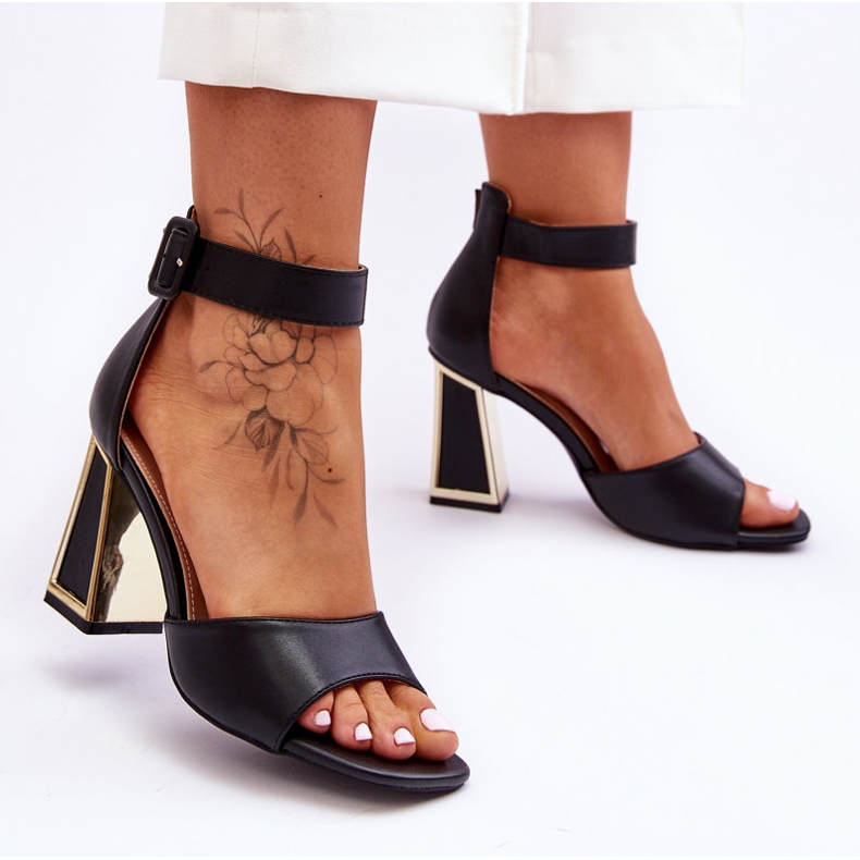 PS1 Eleganta högklackade sandaler Svart Sorel 2