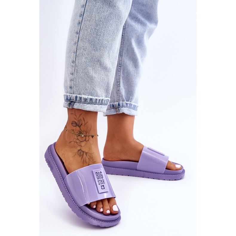 Damtofflor Big Star JJ274A304 Violet purpur 2