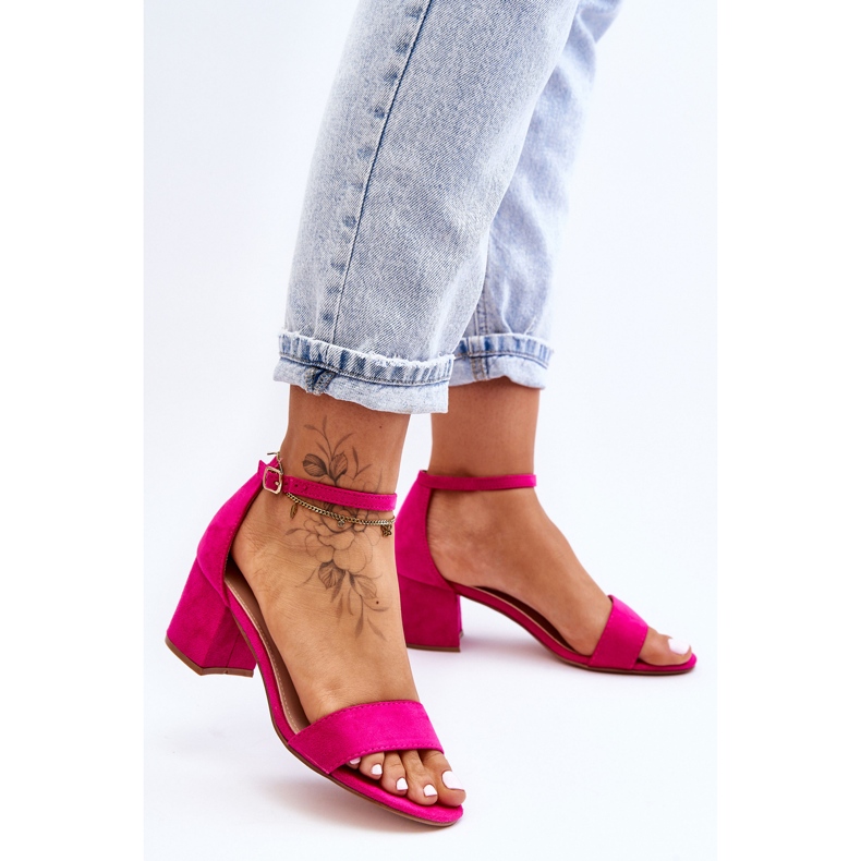 Fuchsia Honeymoon Mocka Klassiska sandaler med låg klack rosa 1