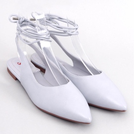 Jody Grey balettkläder med snörning och öppen klack grå 1