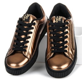 Kylie Sneakers på plattformen gul 1