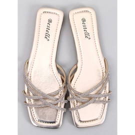 Rexha Gold Zirconia Tofflor gyllene 1