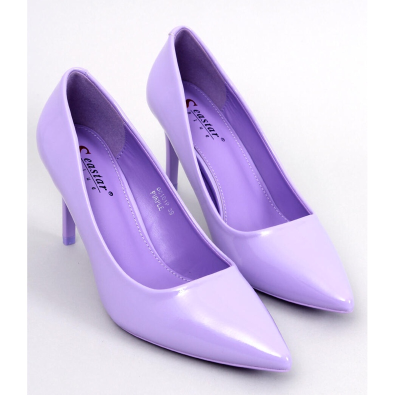 Charlotte Lila lackade stilettpumps violett 1