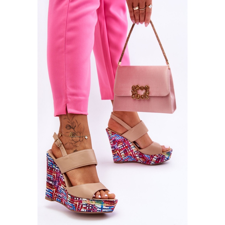 Calderia damsandaler beige 2