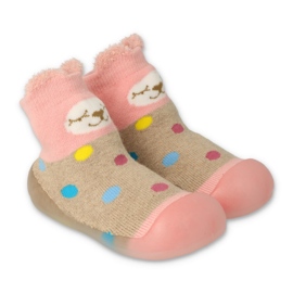 Befado nychodki 002p019 beige-rosa 2