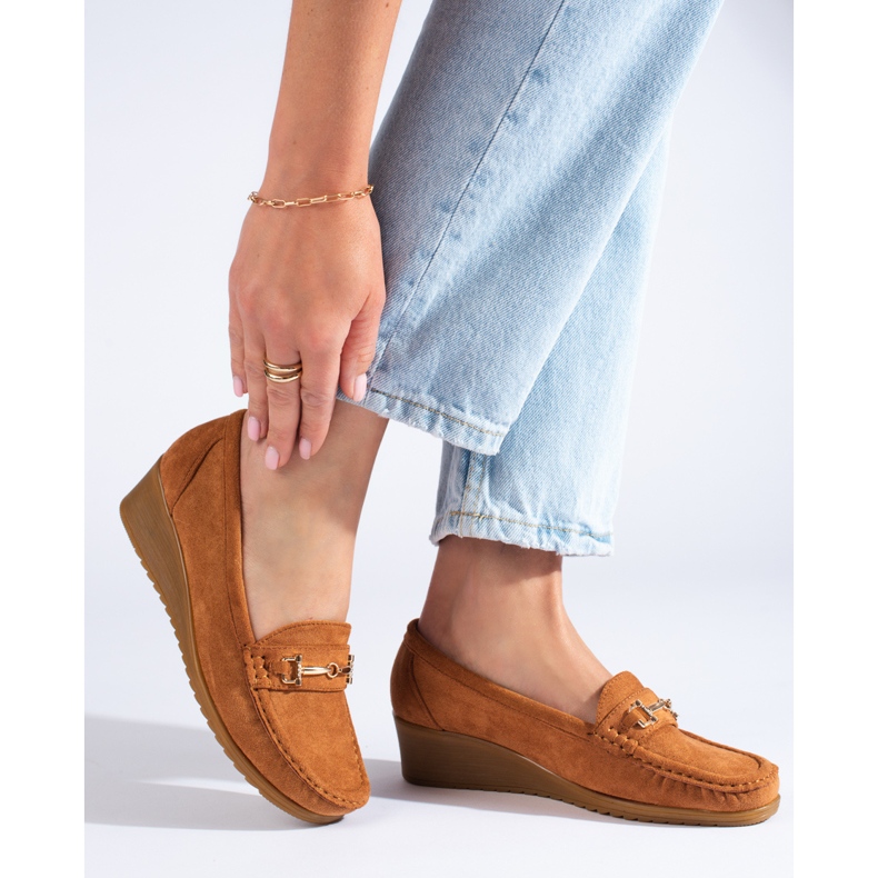 Mockakil mockasiner för kvinnor Shelovet brun 1