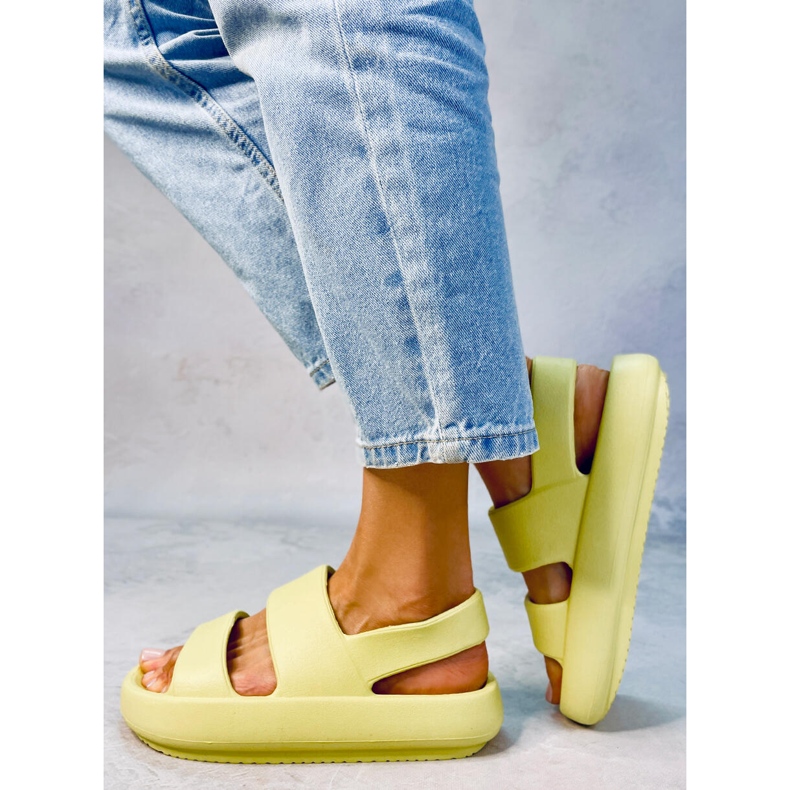 Boddie Green gummisandaler grön 2