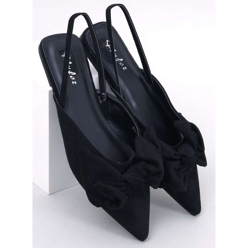 Geffen Black Bow Flip Flops svart 1