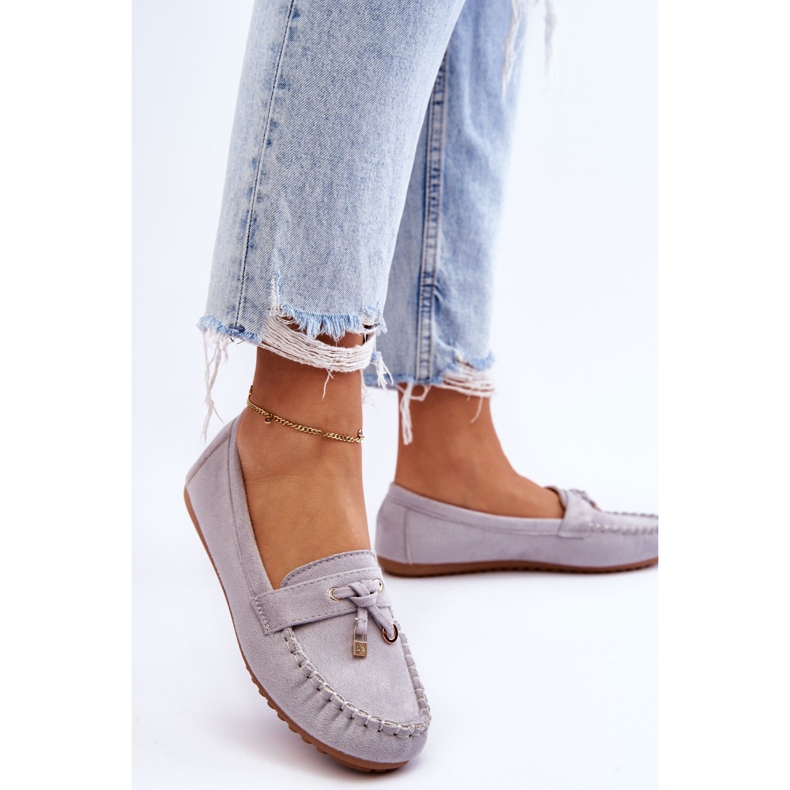 PS1 Klassiska mocka Loafers Grå Good Time 2