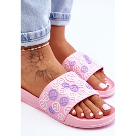 Kvinnors Tofflor Med Emoticons Rosa Cosette 2