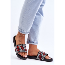 Kvinnors Tofflor Med Emoticons Svart Cosette 1