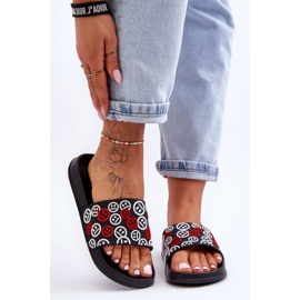 Kvinnors Tofflor Med Emoticons Svart Cosette 2