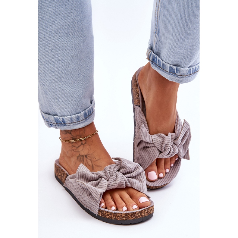 Manchester Cork Tofflor Grå Sommartid 2