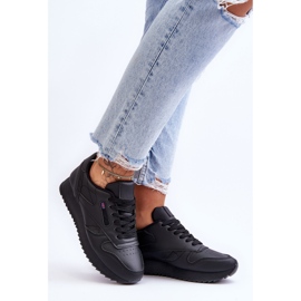 PM1 Merida Black Lace-up Platform Lädersportskor svart 1