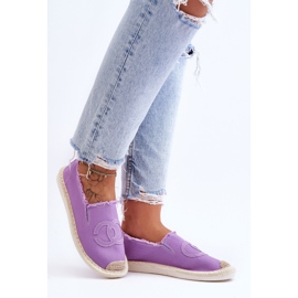 Klassiska Espadriller för kvinnor Violet Flaure purpur 1