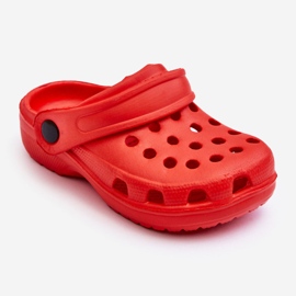 WJ1 Barns skum Crocs Slides Röd Percy 1