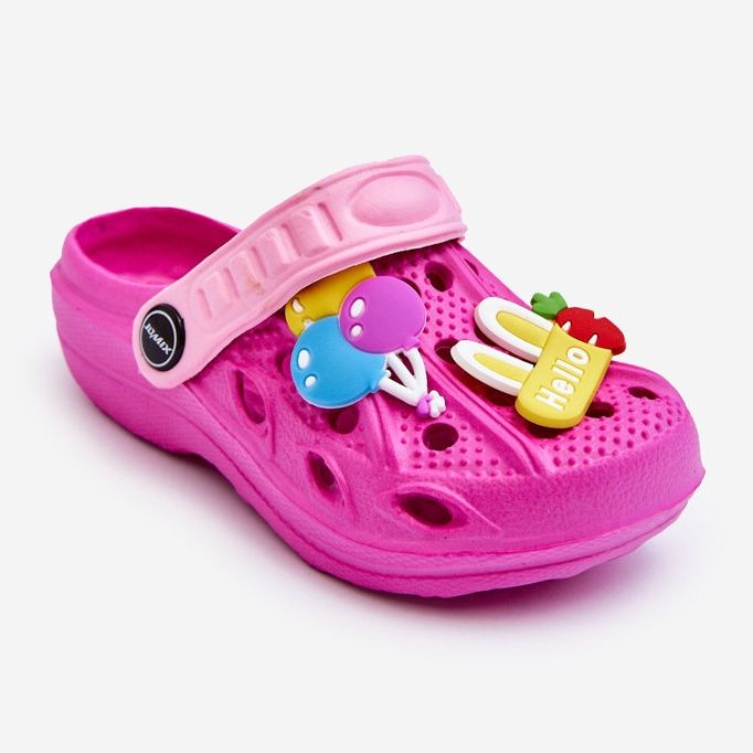 WJ1 Lätt flip flops för barn i skum Fuchsia sötsaker rosa 1