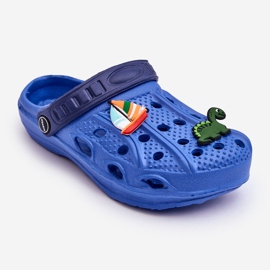 Barnskum Lättvikts Crocs Slides Blå sötsaker 1