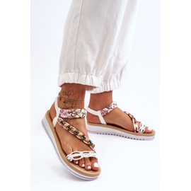 Bekväma damsandaler Vit Jodie 1