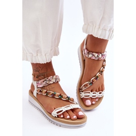 Bekväma damsandaler Vit Jodie 2