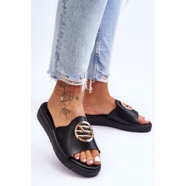 Kvinnors tofflor med svarta hemligheter dekoration 2