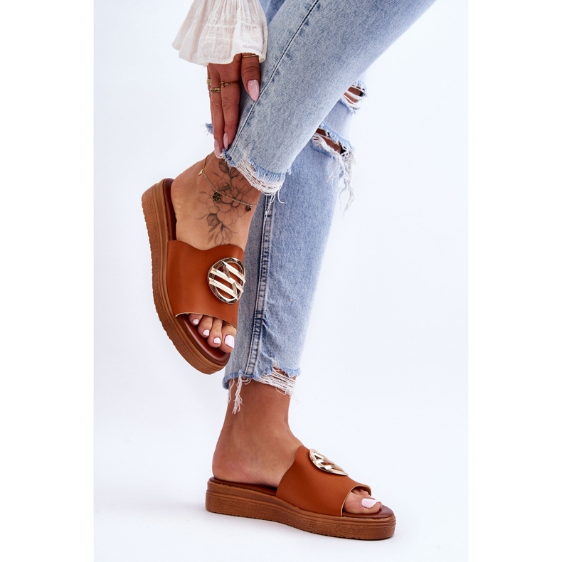 Damtofflor med kamelhemligheter brun 2