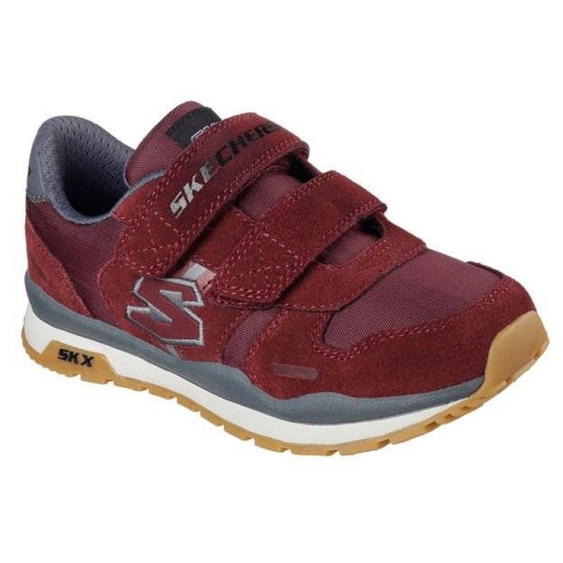 Skor Skechers Throwbax Jr 97360L/BURG röd 1