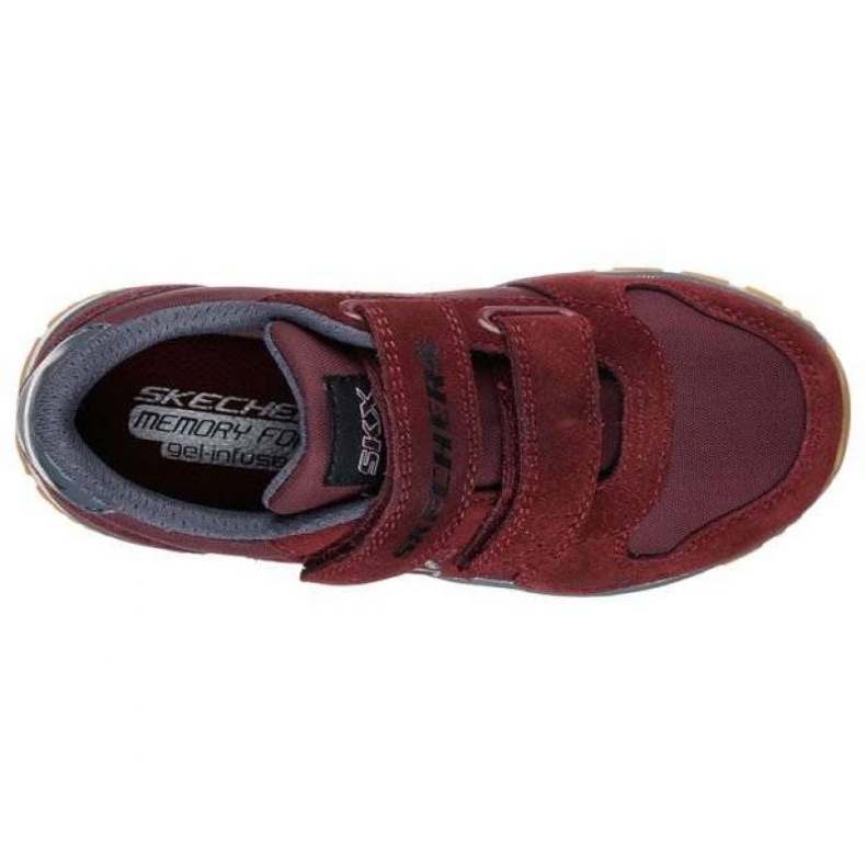 Skor Skechers Throwbax Jr 97360L/BURG röd 2