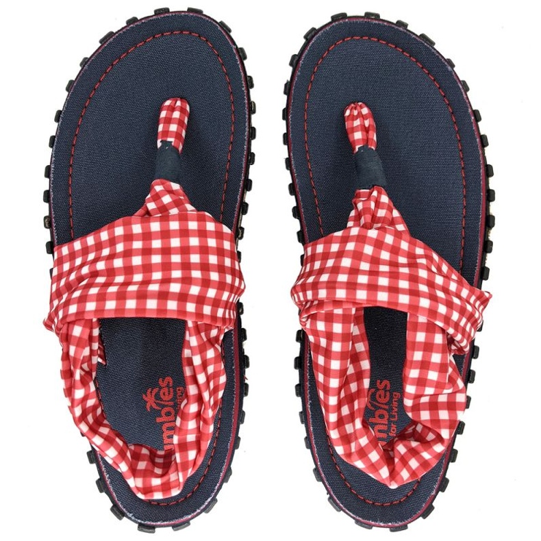 Gumbies Slingback Flip Flops W G-SB-WN-PICNIC röd 1