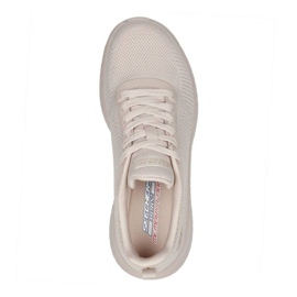 Skechers Memory Foam Bobs Squad Chaos Shoes W 117209 Nude beige 1