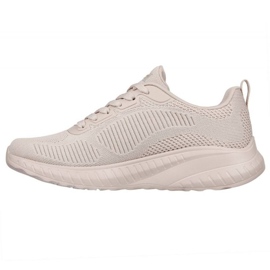Skechers Memory Foam Bobs Squad Chaos Shoes W 117209 Nude beige 3