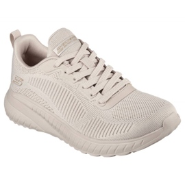 Skechers Memory Foam Bobs Squad Chaos Shoes W 117209 Nude beige 4