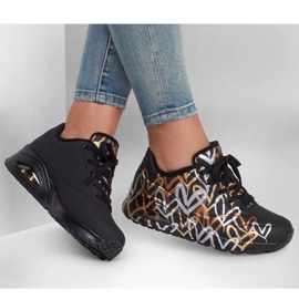 Skor Skechers Uno Metallic Love W 155523/BKGD svart 1