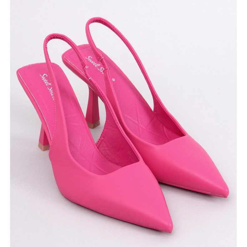 Donell Open Heel Pumps Fuchsia rosa 1