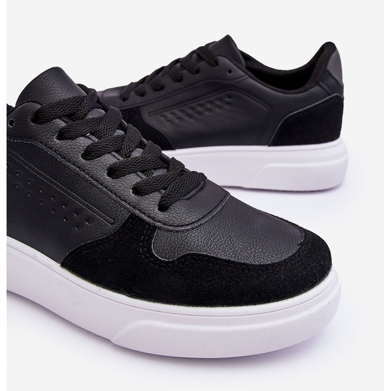 WJ1 Svarta Castiel-sportskor med snörning för män 2