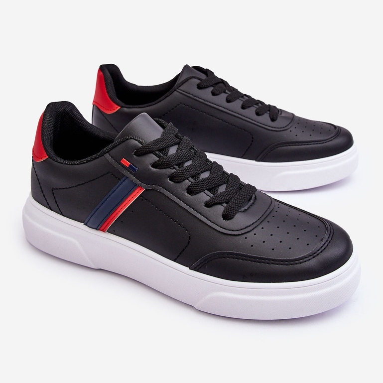 WJ1 Klassiska träningsskor för män, svart och röd Enrique 1
