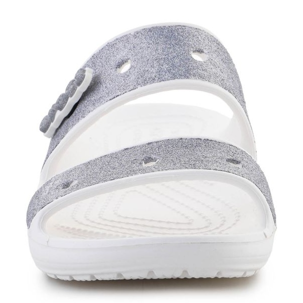 Crocs Klassiska Croc Glitter Ii Sandal Tofflor W 207769-90H grå 1