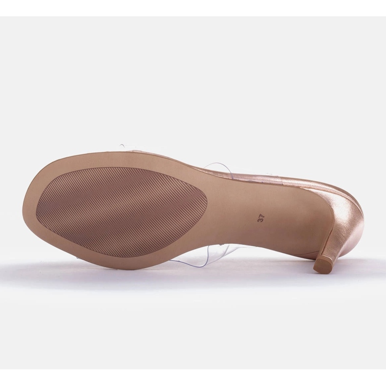 Marco Shoes Sandaler med genomskinliga ränder rosa 1