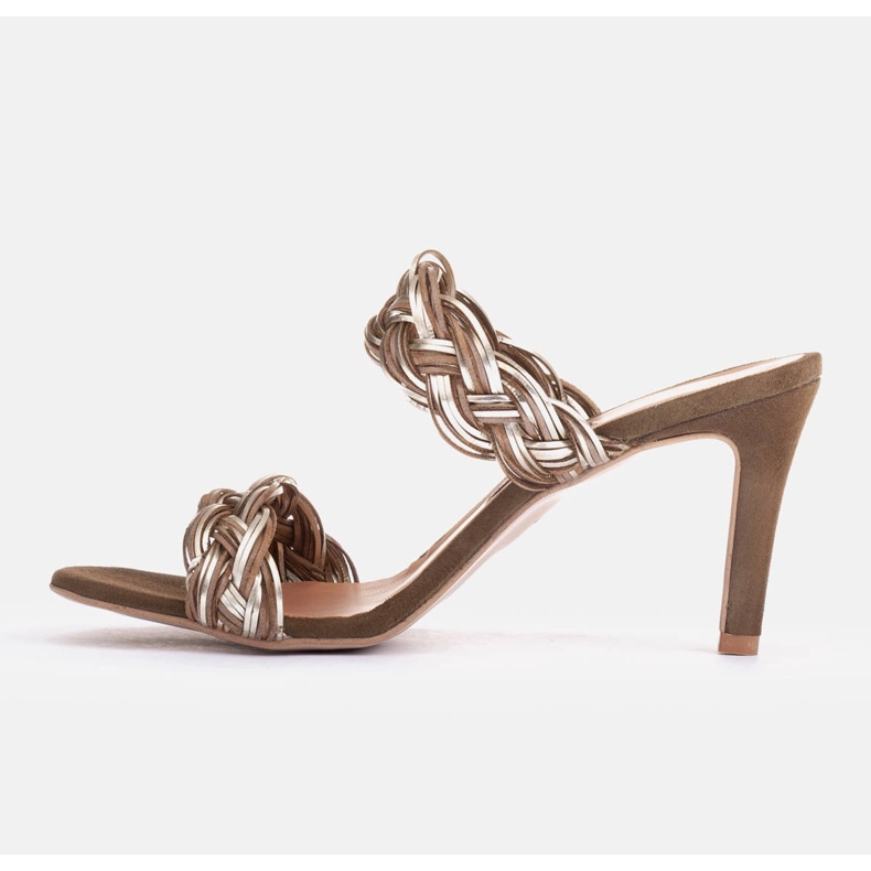 Marco Shoes Sandaler med flätade remmar grön 2