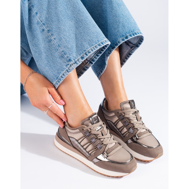 Big Star sneakers för kvinnor KK274112 brun 1