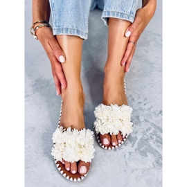 Prima White flower tofflor vit 1