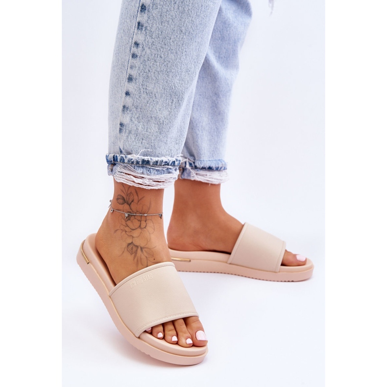 Platformtofflor dam Big Star LL274933 Beige 2