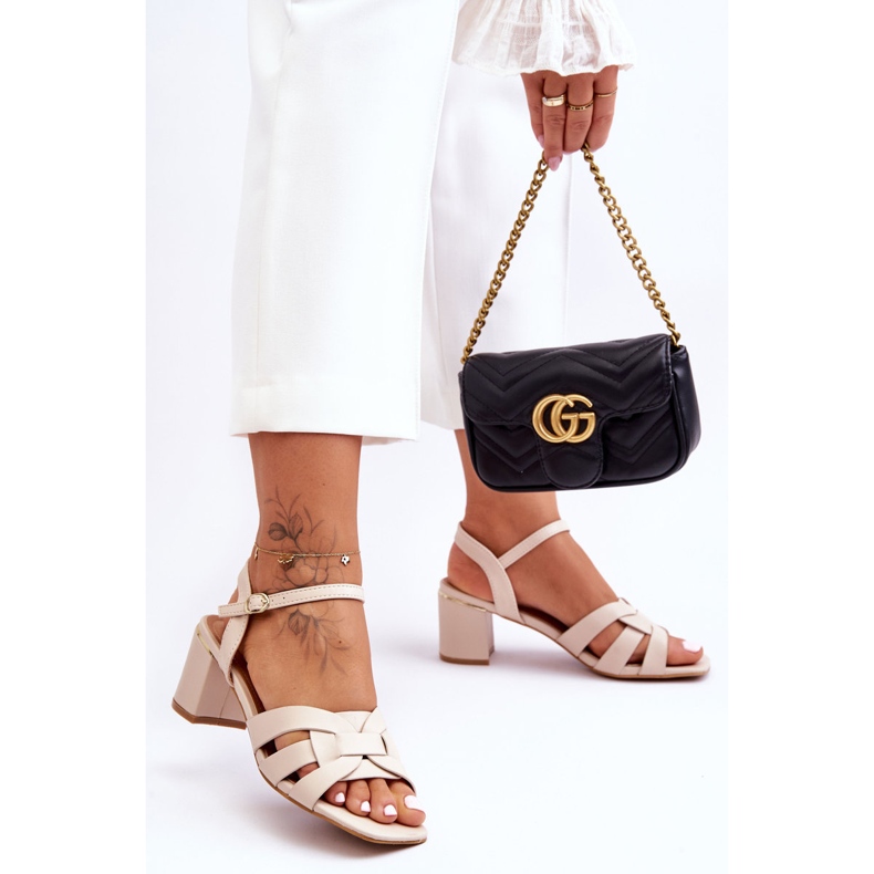 Klassiska sandaler Beige Misty Högklackat 1