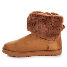 Kylie Mukluki Med En Rosett brun 1